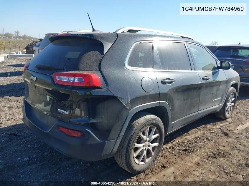 2015 Jeep Cherokee Latitude VIN: 1C4PJMCB7FW784960 Lot: 40654296