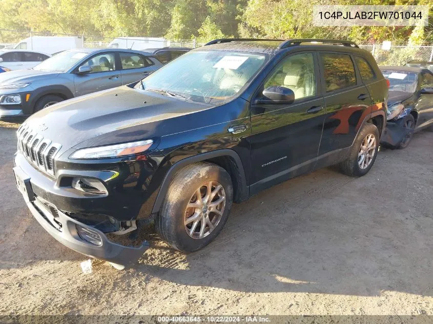 1C4PJLAB2FW701044 2015 Jeep Cherokee Sport