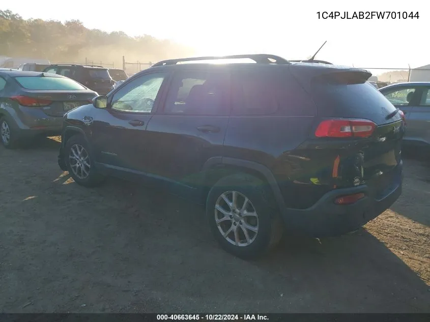 1C4PJLAB2FW701044 2015 Jeep Cherokee Sport