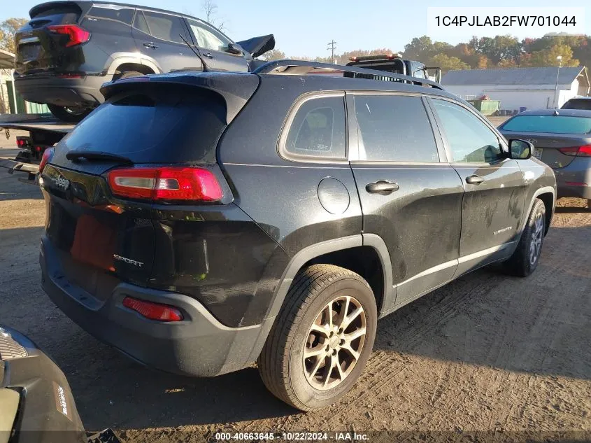 1C4PJLAB2FW701044 2015 Jeep Cherokee Sport