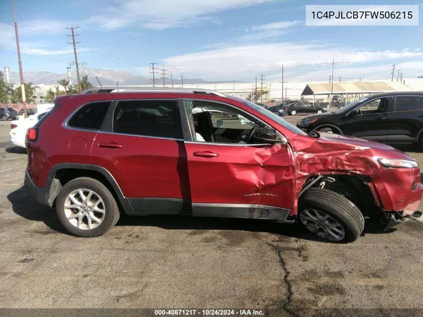 2015 Jeep Cherokee Latitude VIN: 1C4PJLCB7FW506215 Lot: 40671217