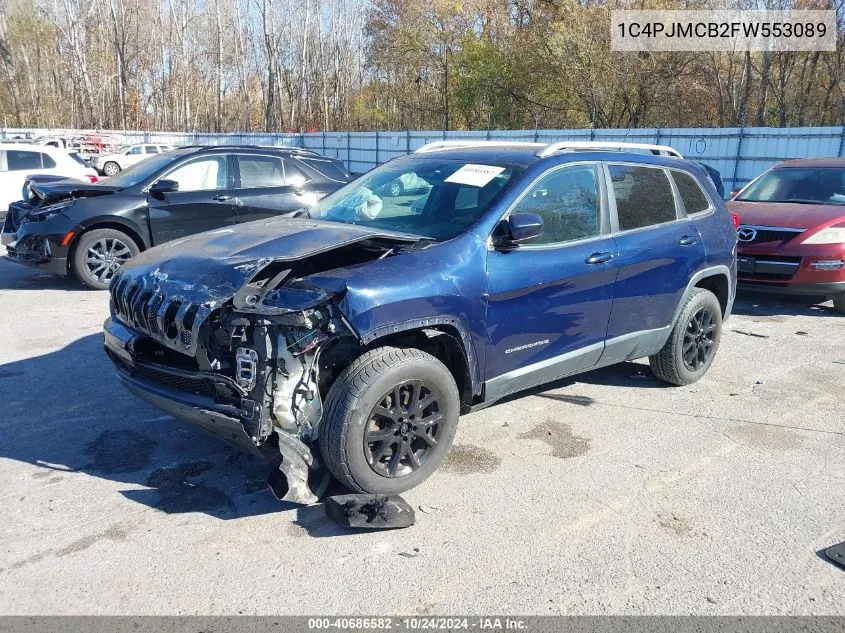 2015 Jeep Cherokee Latitude VIN: 1C4PJMCB2FW553089 Lot: 40686582