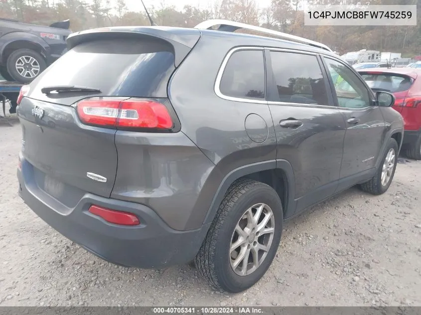 2015 Jeep Cherokee Latitude VIN: 1C4PJMCB8FW745259 Lot: 40705341