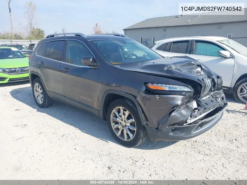 1C4PJMDS2FW740542 2015 Jeep Cherokee Limited