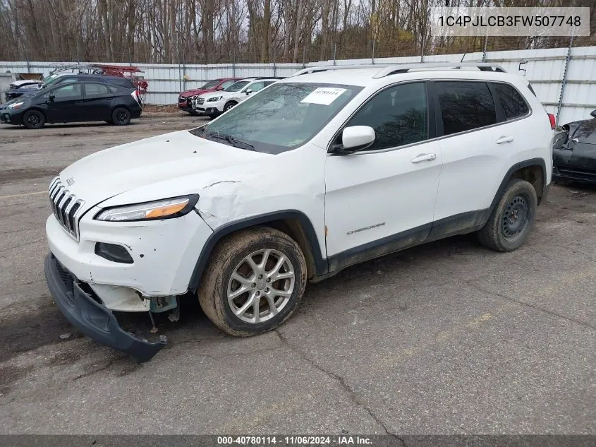 2015 Jeep Cherokee Latitude VIN: 1C4PJLCB3FW507748 Lot: 40780114