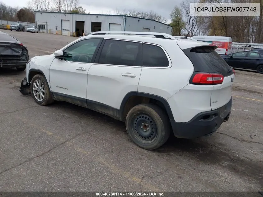 2015 Jeep Cherokee Latitude VIN: 1C4PJLCB3FW507748 Lot: 40780114