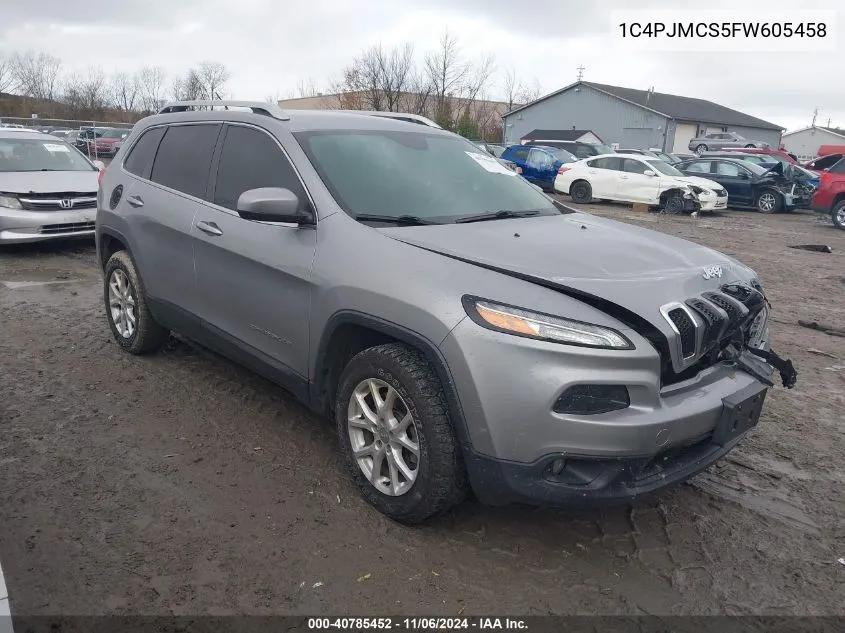 2015 Jeep Cherokee Latitude VIN: 1C4PJMCS5FW605458 Lot: 40785452