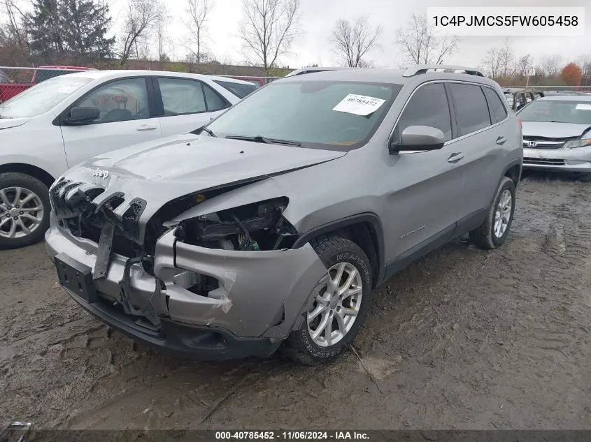 2015 Jeep Cherokee Latitude VIN: 1C4PJMCS5FW605458 Lot: 40785452