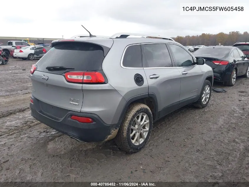 2015 Jeep Cherokee Latitude VIN: 1C4PJMCS5FW605458 Lot: 40785452