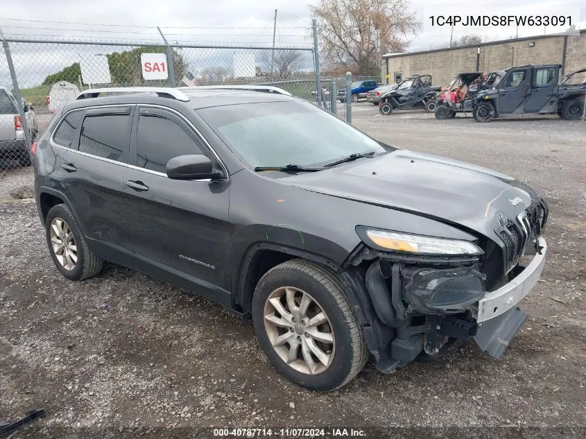 2015 Jeep Cherokee Limited VIN: 1C4PJMDS8FW633091 Lot: 40787714