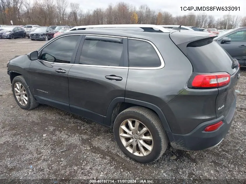 2015 Jeep Cherokee Limited VIN: 1C4PJMDS8FW633091 Lot: 40787714