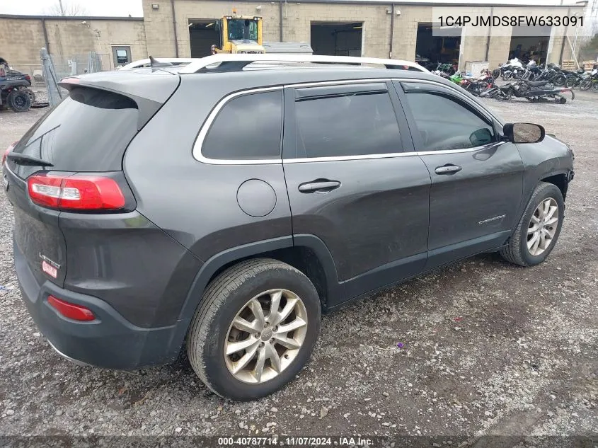 2015 Jeep Cherokee Limited VIN: 1C4PJMDS8FW633091 Lot: 40787714