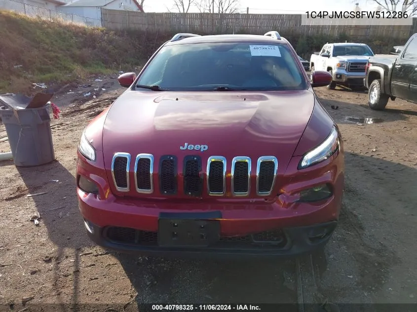 2015 Jeep Cherokee Latitude VIN: 1C4PJMCS8FW512286 Lot: 40798325