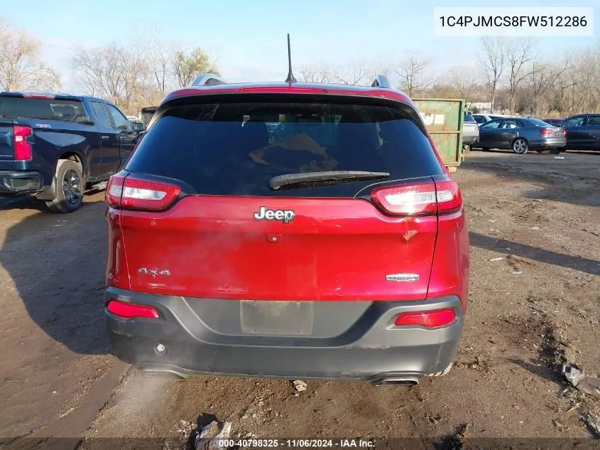 2015 Jeep Cherokee Latitude VIN: 1C4PJMCS8FW512286 Lot: 40798325