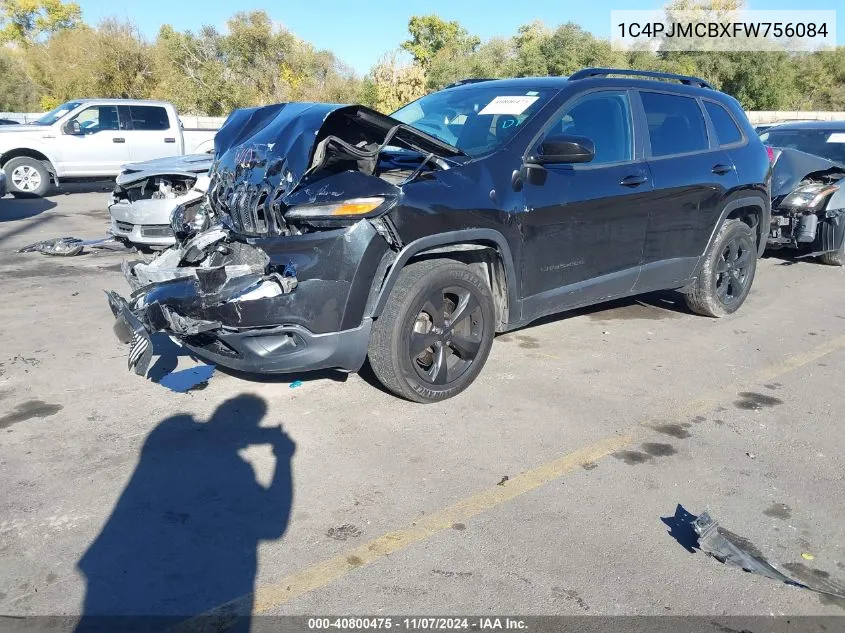 2015 Jeep Cherokee Latitude Altitude VIN: 1C4PJMCBXFW756084 Lot: 40800475