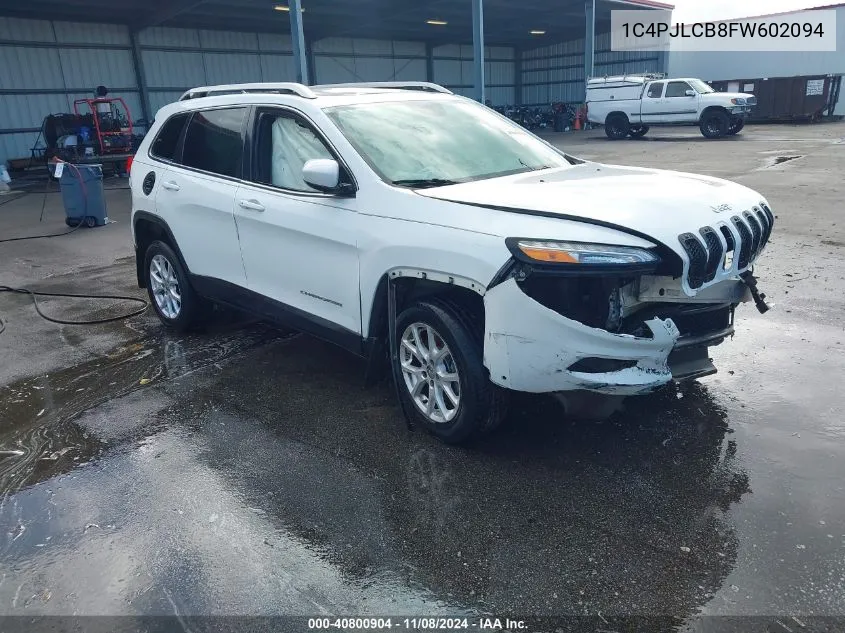 2015 Jeep Cherokee Latitude VIN: 1C4PJLCB8FW602094 Lot: 40800904