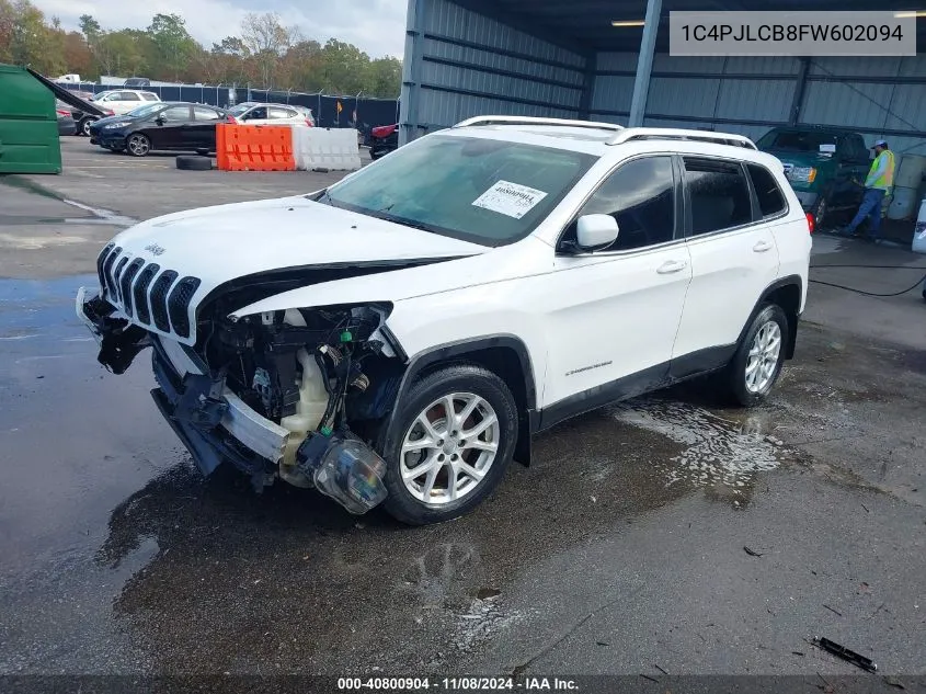 2015 Jeep Cherokee Latitude VIN: 1C4PJLCB8FW602094 Lot: 40800904