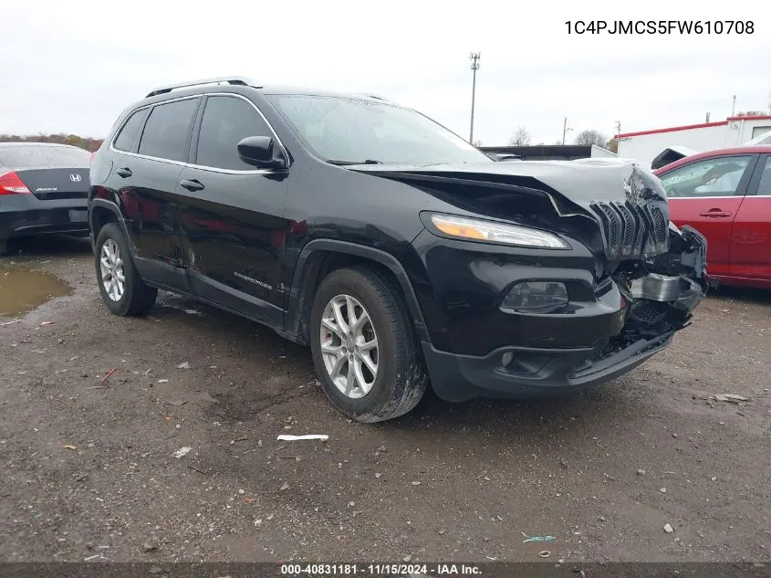 2015 Jeep Cherokee Latitude VIN: 1C4PJMCS5FW610708 Lot: 40831181