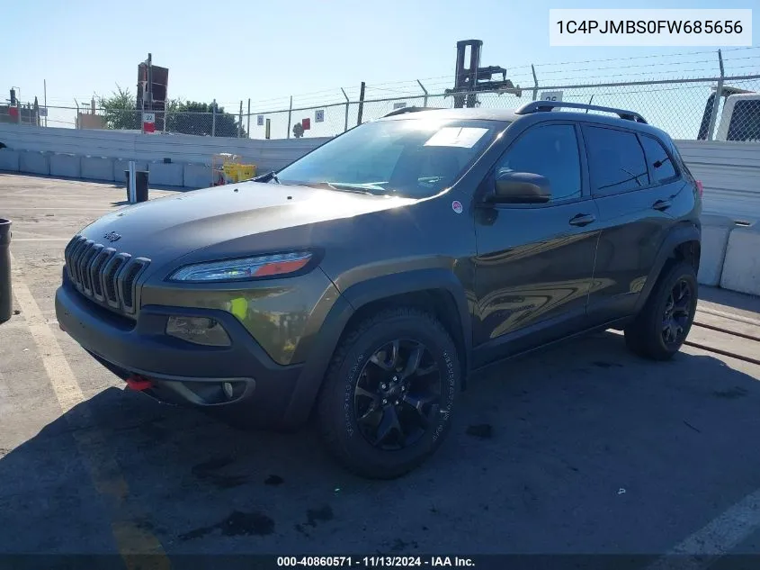 2015 Jeep Cherokee Trailhawk VIN: 1C4PJMBS0FW685656 Lot: 40860571