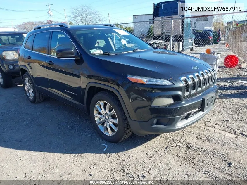 2015 Jeep Cherokee Limited VIN: 1C4PJMDS9FW687919 Lot: 40863989