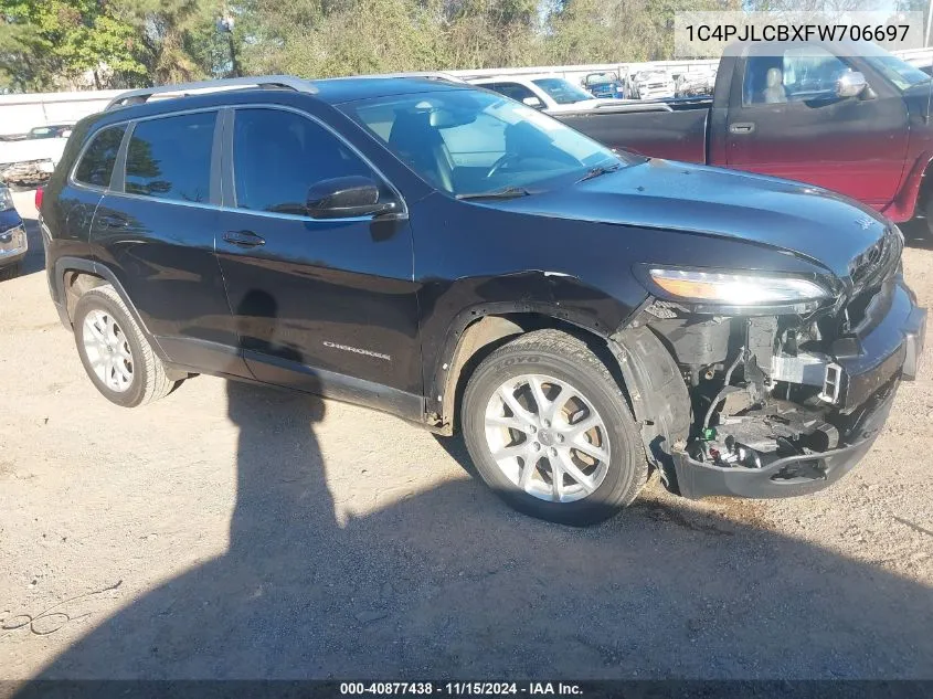 2015 Jeep Cherokee Latitude VIN: 1C4PJLCBXFW706697 Lot: 40877438