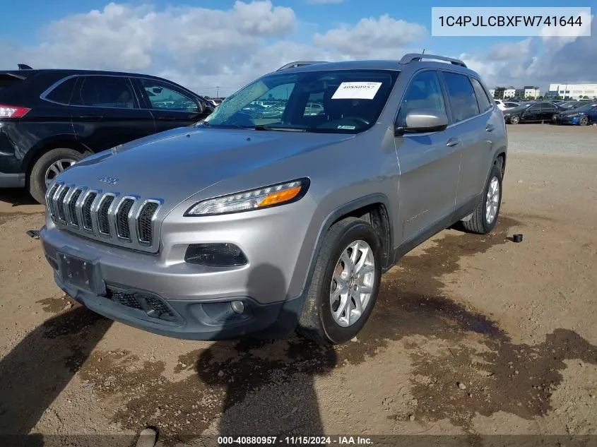 2015 Jeep Cherokee Latitude VIN: 1C4PJLCBXFW741644 Lot: 40880957