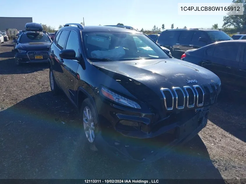 2016 Jeep Cherokee North VIN: 1C4PJLCB8GW165912 Lot: 12113311