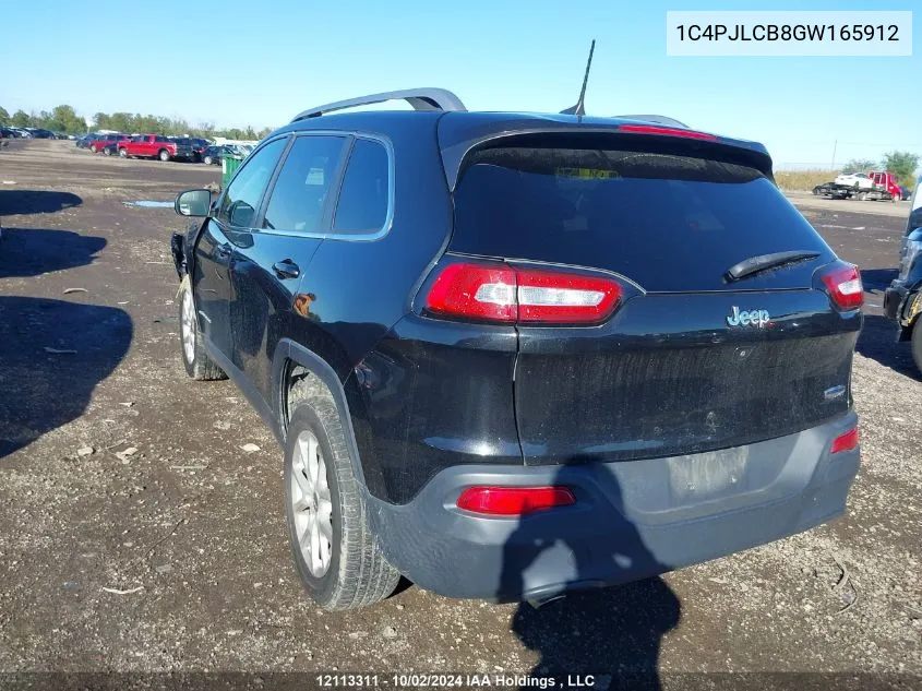 2016 Jeep Cherokee North VIN: 1C4PJLCB8GW165912 Lot: 12113311