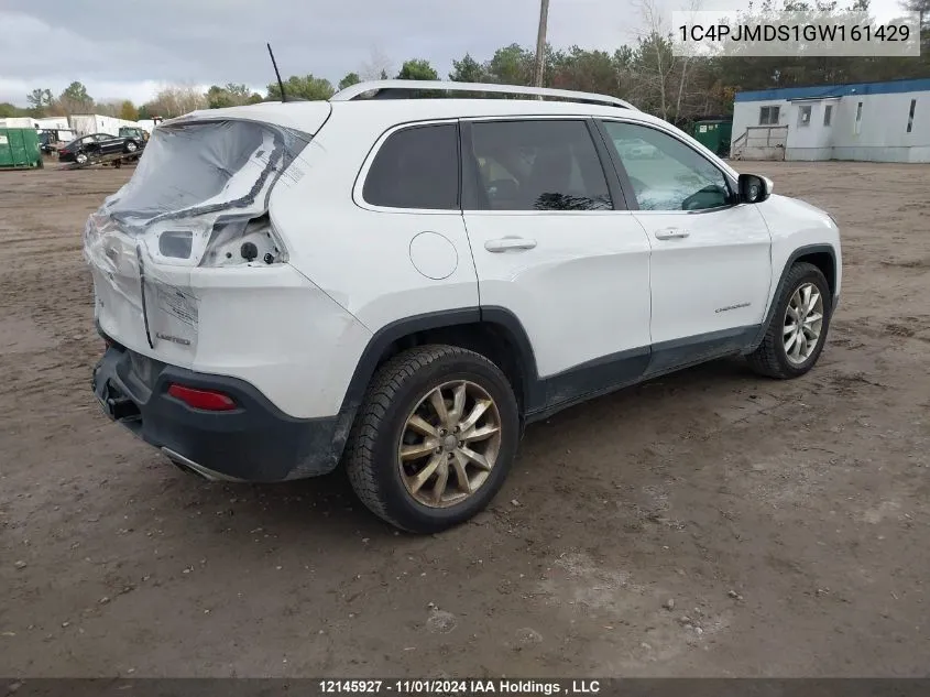 1C4PJMDS1GW161429 2016 Jeep Cherokee Limited