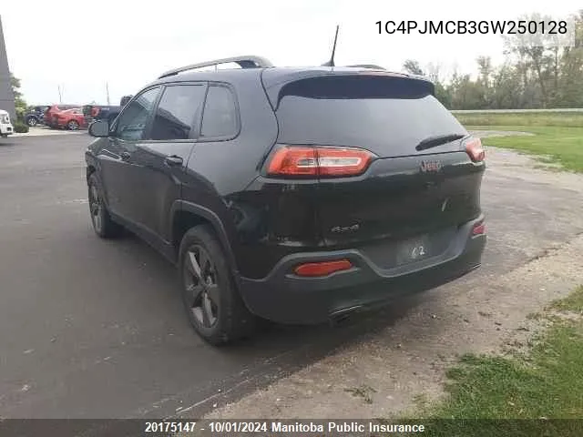 1C4PJMCB3GW250128 2016 Jeep Cherokee North