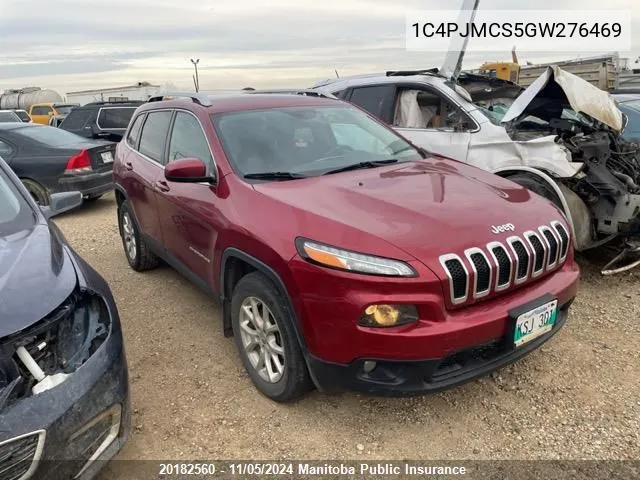 2016 Jeep Cherokee North VIN: 1C4PJMCS5GW276469 Lot: 20182560