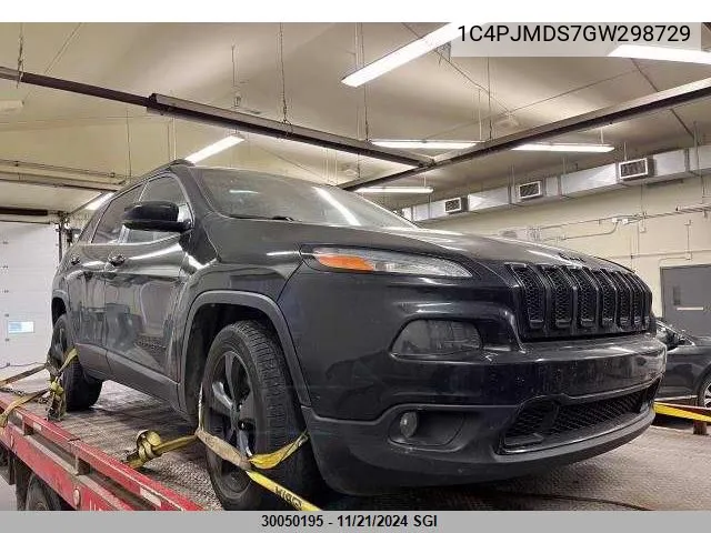 2016 Jeep Cherokee Limited VIN: 1C4PJMDS7GW298729 Lot: 30050195