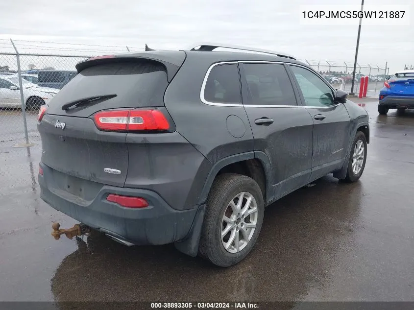 2016 Jeep Cherokee Latitude VIN: 1C4PJMCS5GW121887 Lot: 38893305