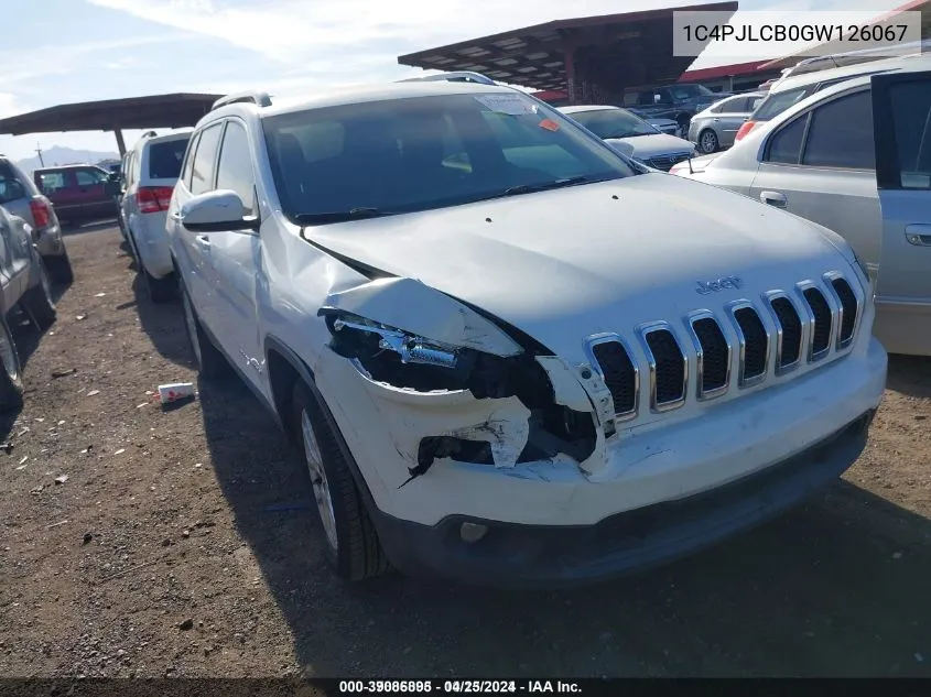 1C4PJLCB0GW126067 2016 Jeep Cherokee Latitude