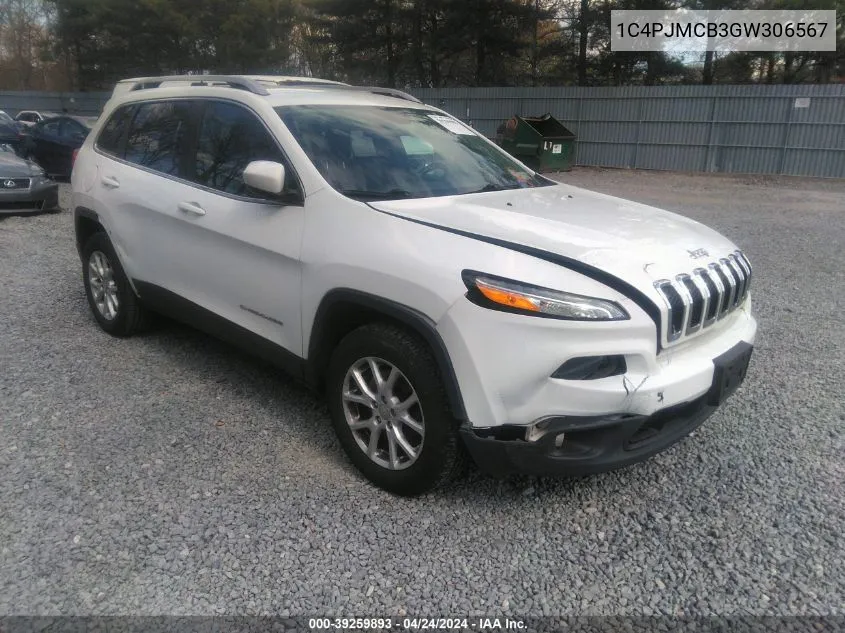 2016 Jeep Cherokee Latitude VIN: 1C4PJMCB3GW306567 Lot: 39259893