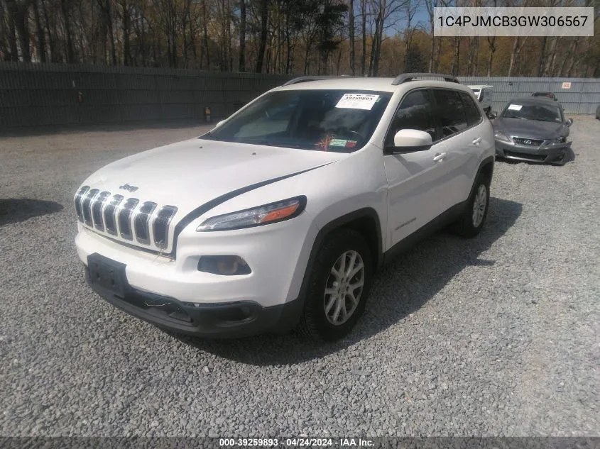 2016 Jeep Cherokee Latitude VIN: 1C4PJMCB3GW306567 Lot: 39259893