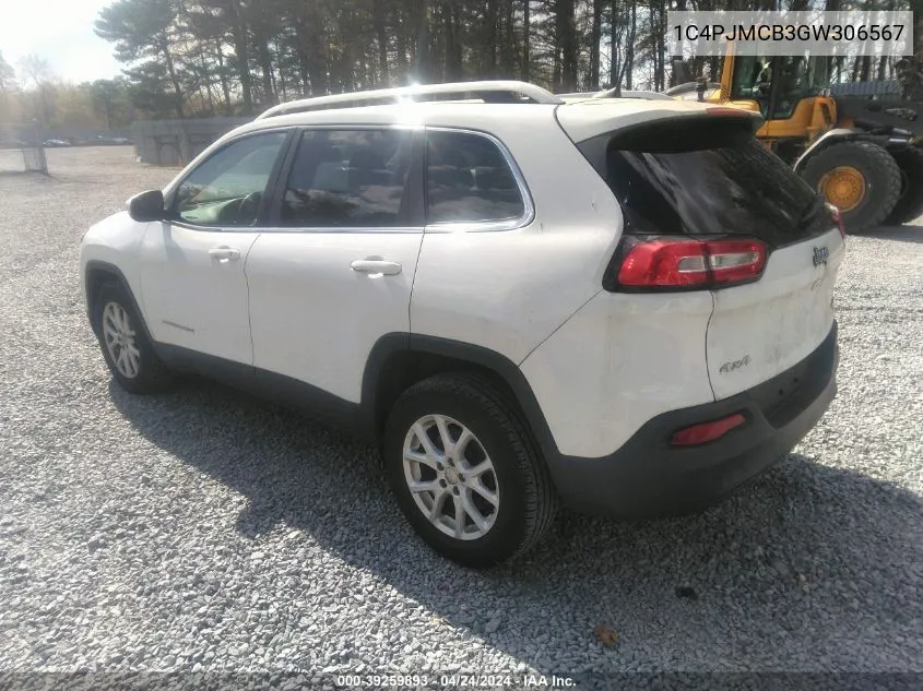 2016 Jeep Cherokee Latitude VIN: 1C4PJMCB3GW306567 Lot: 39259893