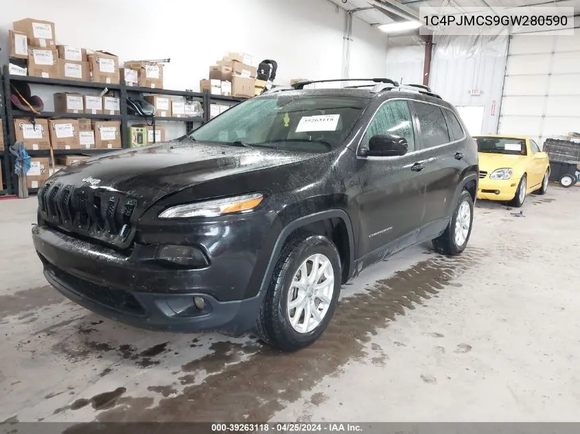 2016 Jeep Cherokee Latitude VIN: 1C4PJMCS9GW280590 Lot: 39263118