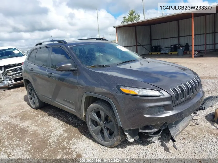 2016 Jeep Cherokee Altitude VIN: 1C4PJLCB2GW233377 Lot: 39304960