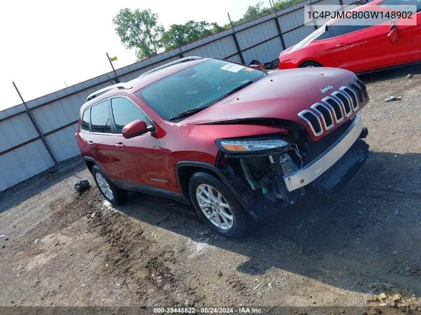 2016 Jeep Cherokee Latitude VIN: 1C4PJMCB0GW148902 Lot: 39445822