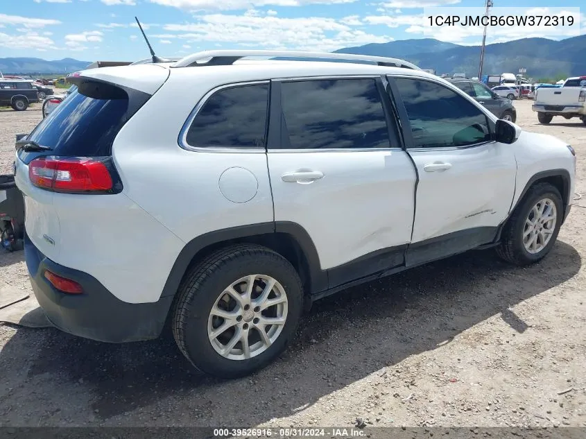 2016 Jeep Cherokee Latitude VIN: 1C4PJMCB6GW372319 Lot: 39526916