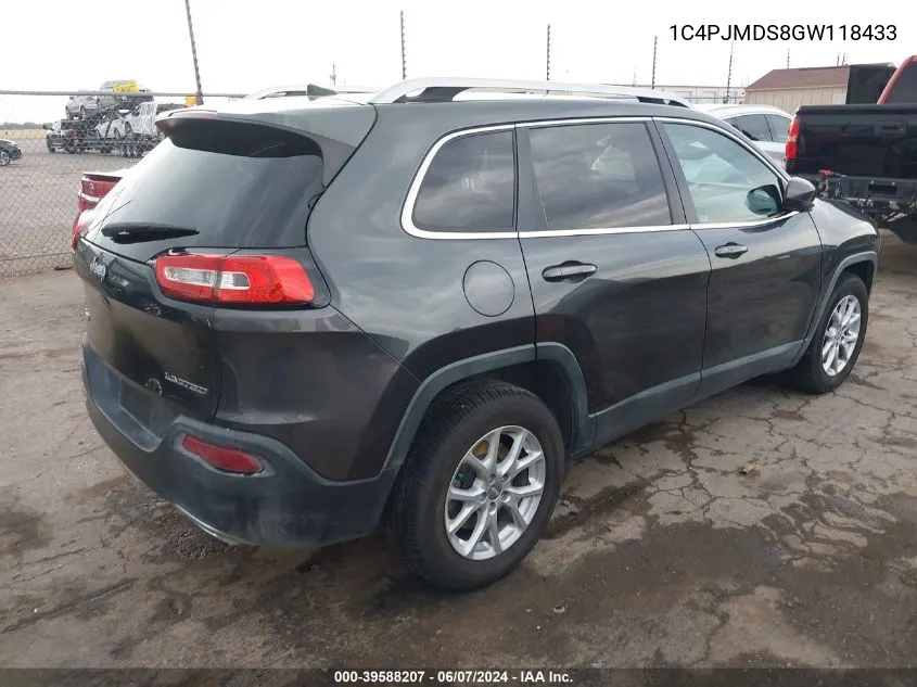 1C4PJMDS8GW118433 2016 Jeep Cherokee Limited