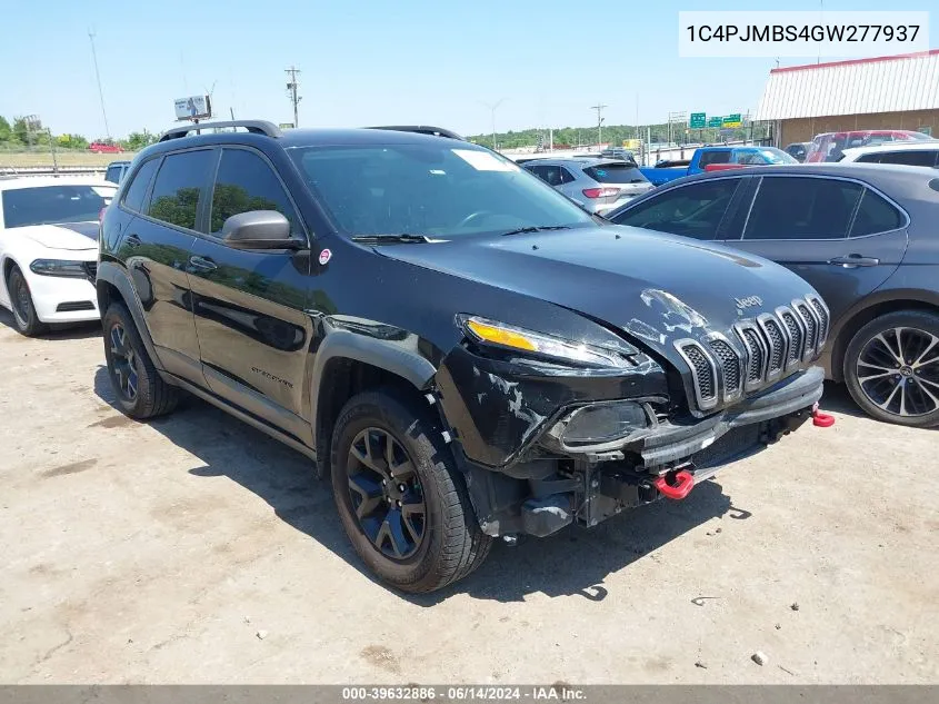 2016 Jeep Cherokee Trailhawk VIN: 1C4PJMBS4GW277937 Lot: 39632886