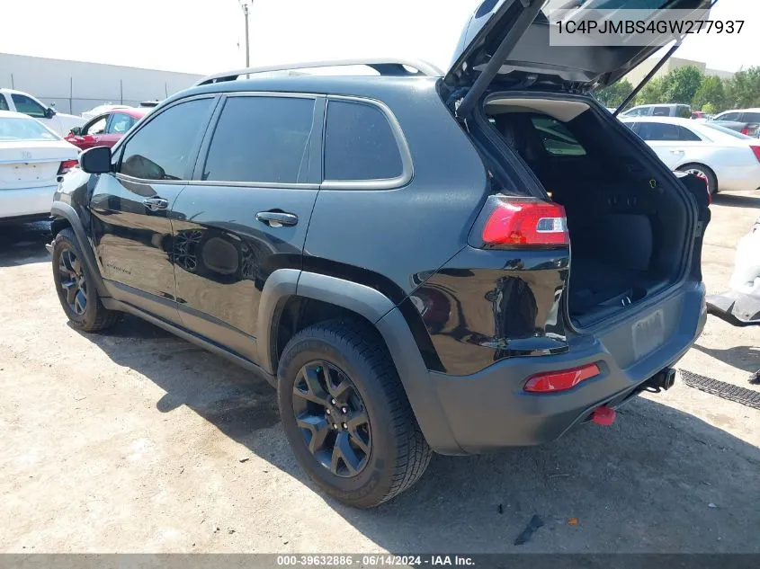 1C4PJMBS4GW277937 2016 Jeep Cherokee Trailhawk