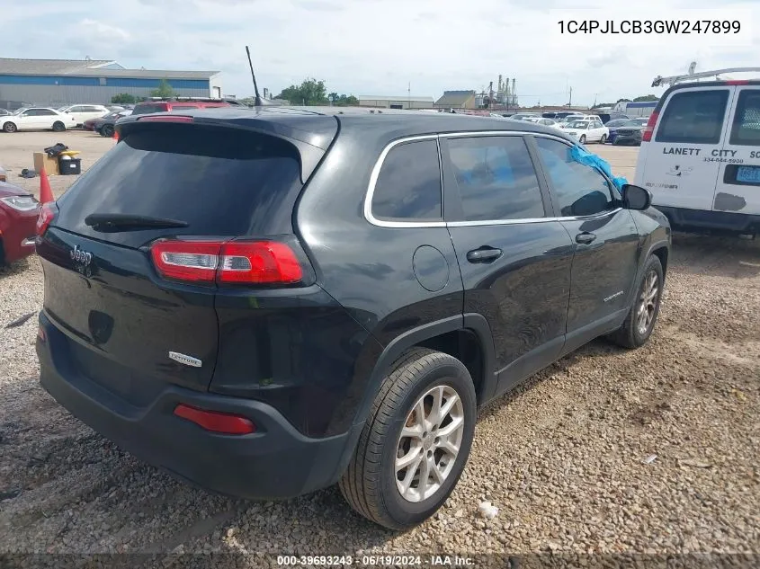 1C4PJLCB3GW247899 2016 Jeep Cherokee Latitude