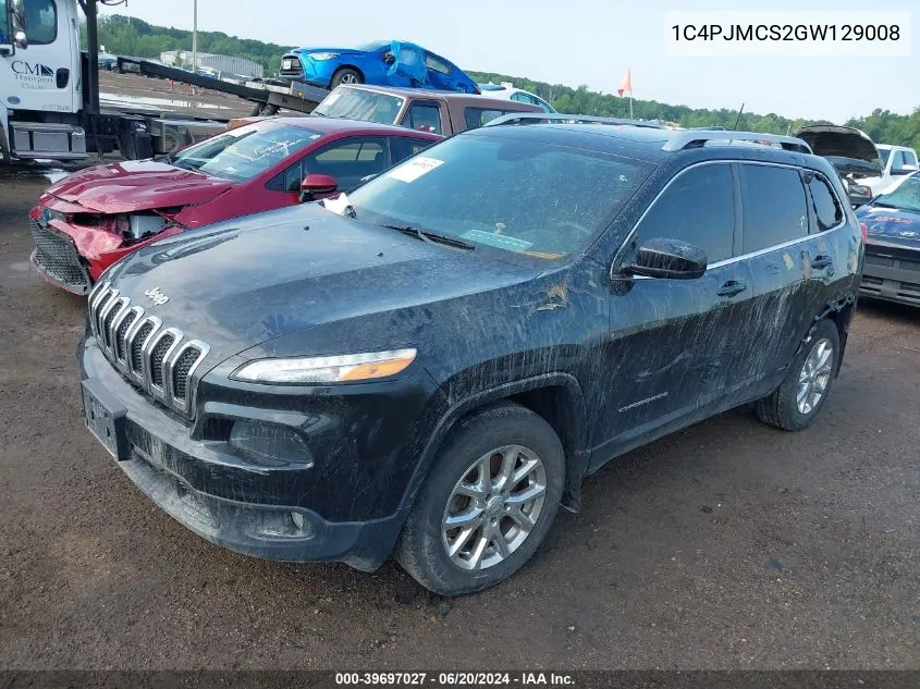 2016 Jeep Cherokee North VIN: 1C4PJMCS2GW129008 Lot: 39697027