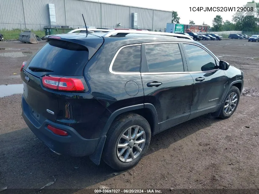 1C4PJMCS2GW129008 2016 Jeep Cherokee North