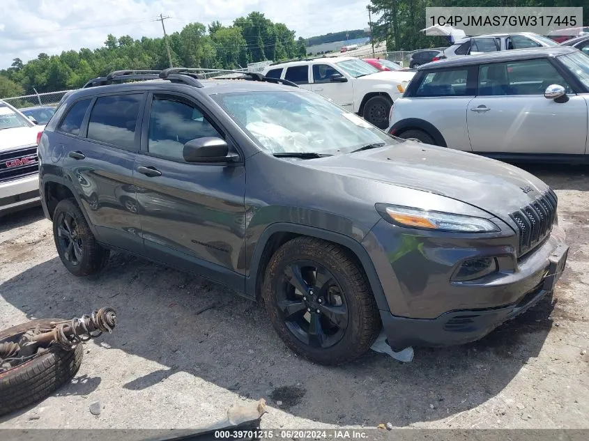 1C4PJMAS7GW317445 2016 Jeep Cherokee Altitude