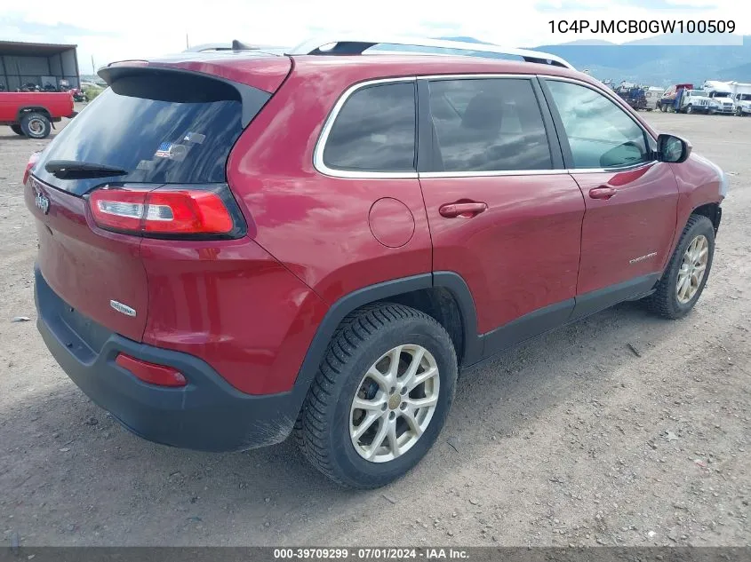 1C4PJMCB0GW100509 2016 Jeep Cherokee Latitude