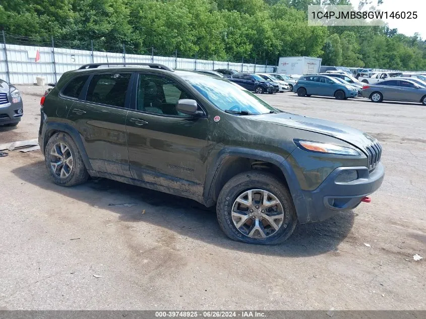 1C4PJMBS8GW146025 2016 Jeep Cherokee Trailhawk